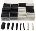 Schrumpfschlauch-Sortiment, 300-teilig Plastikbox, klebend, Ratio 3:1, schw+wei