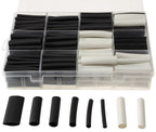 Schrumpfschlauch-Sortiment, 300-teilig Plastikbox, klebend, Ratio 3:1, schw+wei