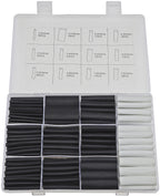 Schrumpfschlauch-Sortiment, 300-teilig Plastikbox, klebend, Ratio 3:1, schw+wei