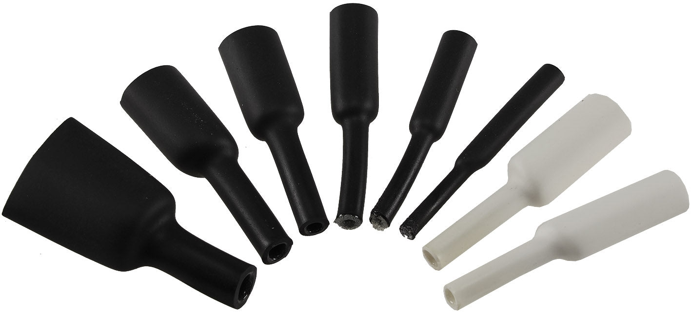 Schrumpfschlauch-Sortiment, 300-teilig Plastikbox, klebend, Ratio 3:1, schw+wei