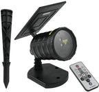 Wetterfester Gartenlaser SOLAR(rot/grün) Erdspieß, Standfuß und Wandhalterung