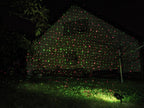 Wetterfester Gartenlaser SOLAR(rot/grün) Erdspieß, Standfuß und Wandhalterung