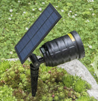 Wetterfester Gartenlaser SOLAR(rot/grün) Erdspieß, Standfuß und Wandhalterung