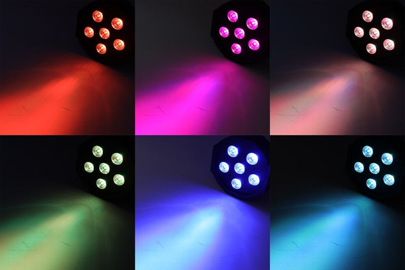 LED-Discostrahler "PARTY 6x8 RGB TCL" DMX, 6x 8W TCL LED