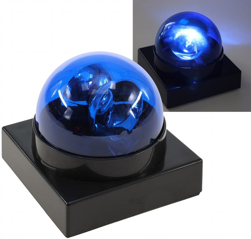 LED Polizeilicht Buzzer BLAU Batteriebetrieb, 12x12x10cm