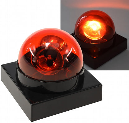 LED Polizeilicht Buzzer ROT Batteriebetrieb, 12x12x10cm