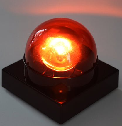 LED Polizeilicht Buzzer ROT Batteriebetrieb, 12x12x10cm