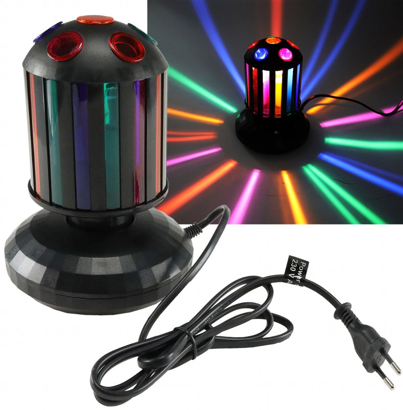 LED Lichteffekt "kleine Walze" mit E14 Lampe, Netzbetrieb