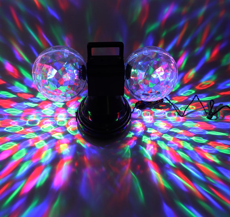 LED Lichteffekt "Party Double-Ball RGB" Netzbetrieb