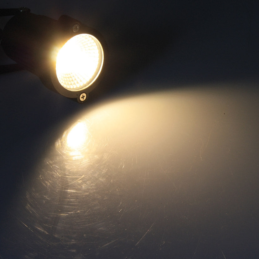 LED Gartenleuchte "CT-GS5" warmweiß 5W, 230V, 1,5m Kabel+Erdspieß, schwarz