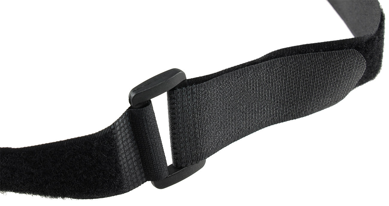 Klettband mit Öse, 5er Pack 80x3cm, schwarz