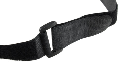 Klettband mit Öse, 5er Pack 80x3cm, schwarz