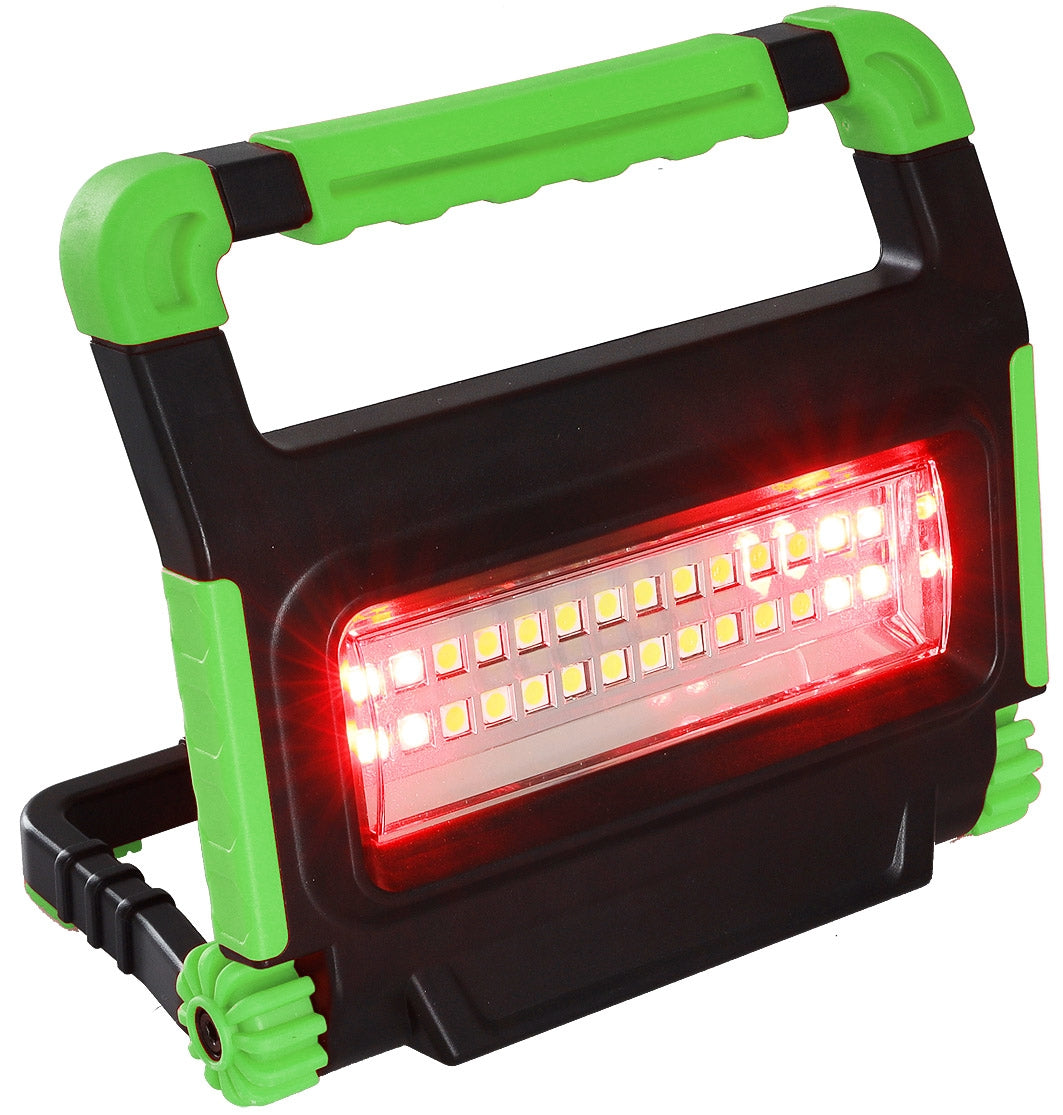 LED Baustrahler mit Akku "BSA-10" 10W, 1000lm, 4500K / neutralweiß