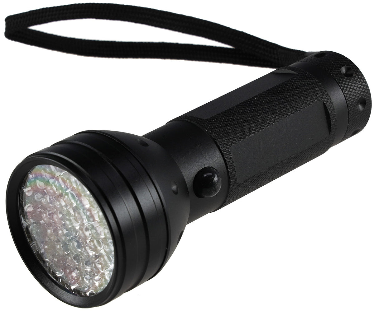 LED-Taschenlampe mit 51 UV LEDs Schwarzlicht, ØxL 55x145mm