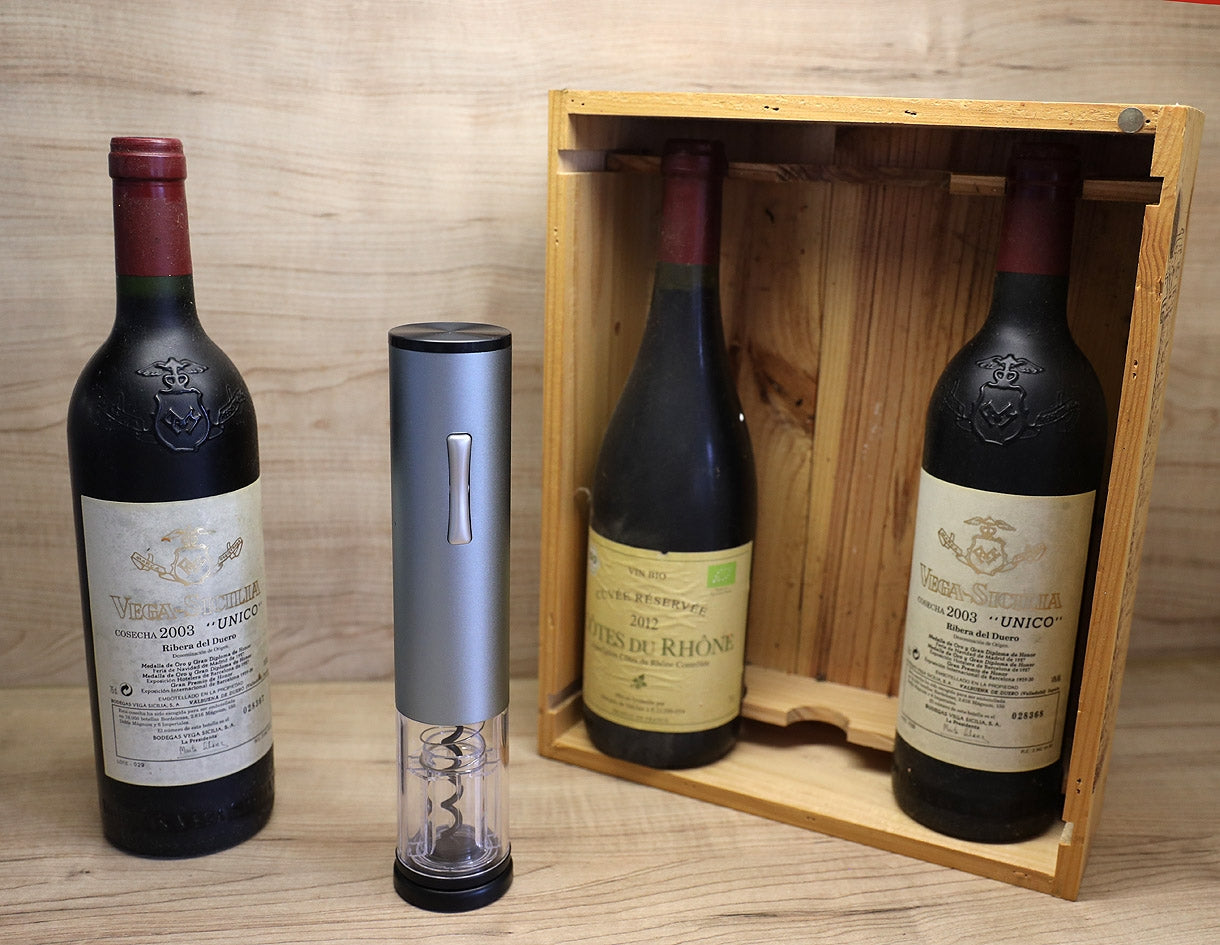elektrischer Korkenzieher / Weinöffner mit Batteriebetrieb
