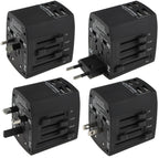 Welt-Reiseadapter mit 4x USB-Ladegerät 5V=, gesamt 5A, Adapter für 150 Länder