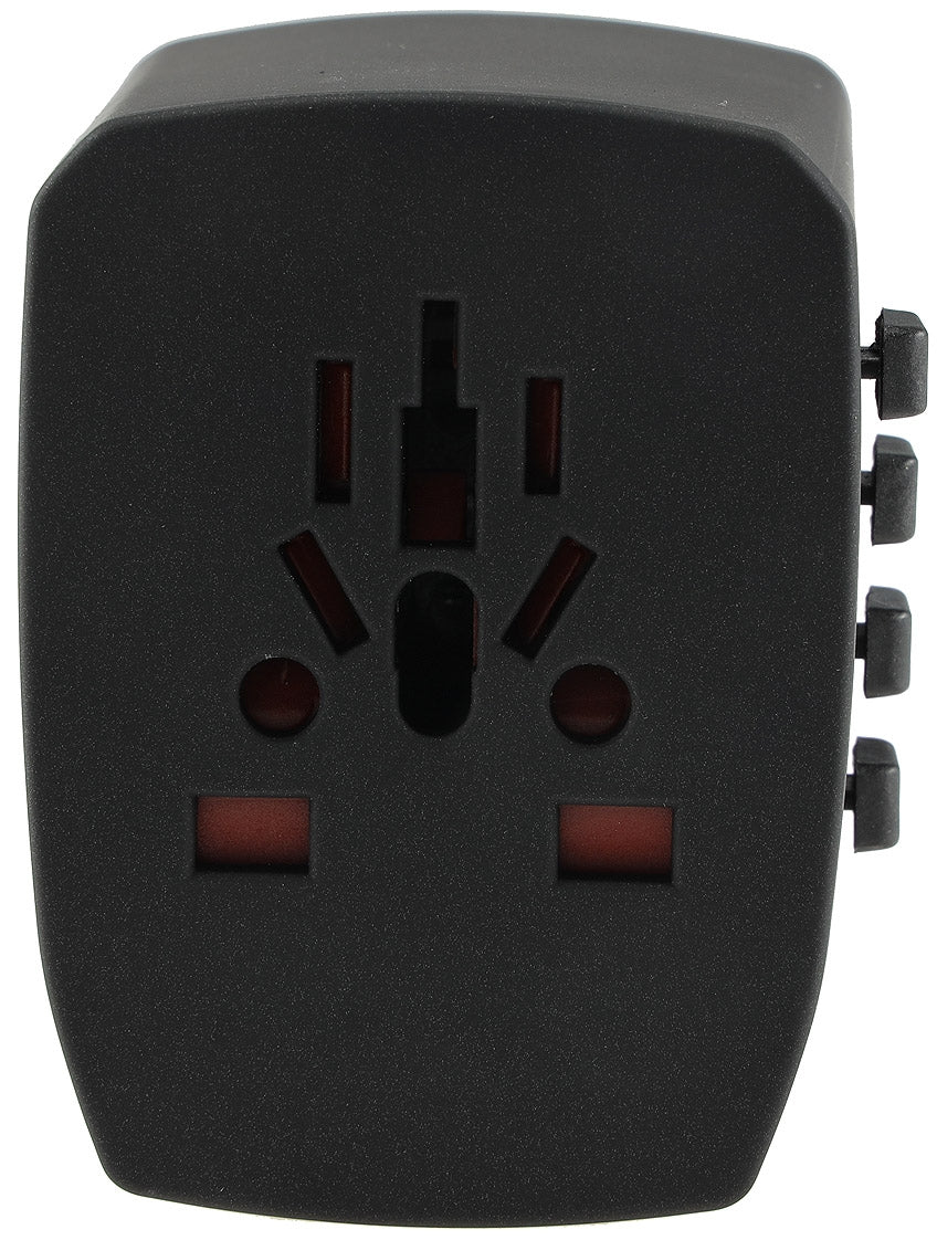 Welt-Reiseadapter mit 4x USB-Ladegerät 5V=, gesamt 5A, Adapter für 150 Länder