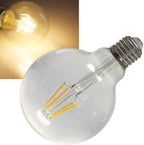 LED Globelampe 95mm E27 "Filament G95" 3000k, 470lm, 230V/4W, warmweiß