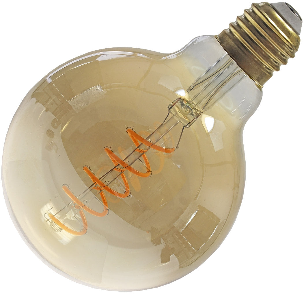 LED Globelampe 95mm E27 "Vintage G95" 2000k, 280lm, 230V/4W, warmweiß/amber