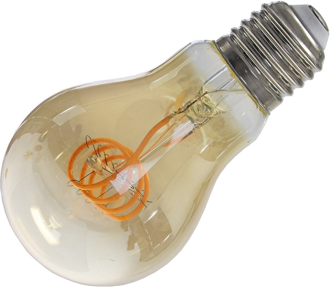 LED Glühlampe E27 "Vintage G70" 2000k, 280lm, 230V/4W, warmweiß/amber