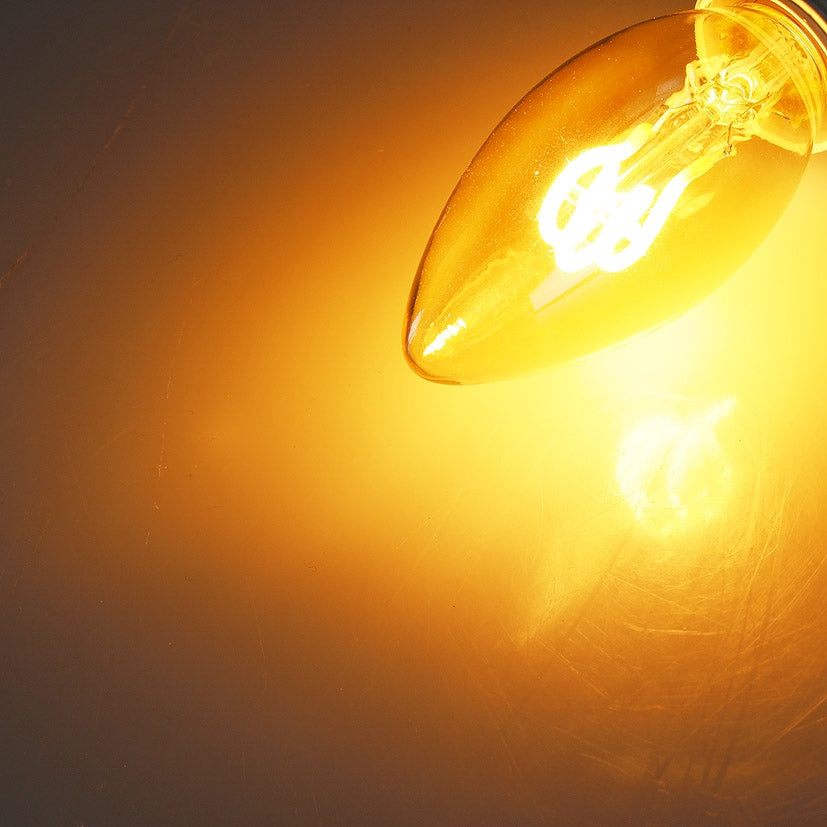 LED Kerzenlampe E14 "Vintage K25" 2000k, 140lm, 230V/2W, warmweiß/amber