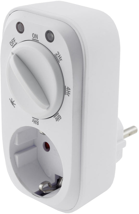 analoge Zeitschaltuhr mit Dämmerungs- & Countdown-Funktion, 16A, 3600W, IP20