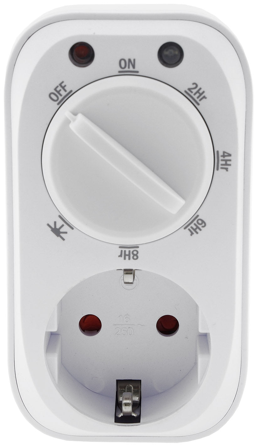 analoge Zeitschaltuhr mit Dämmerungs- & Countdown-Funktion, 16A, 3600W, IP20