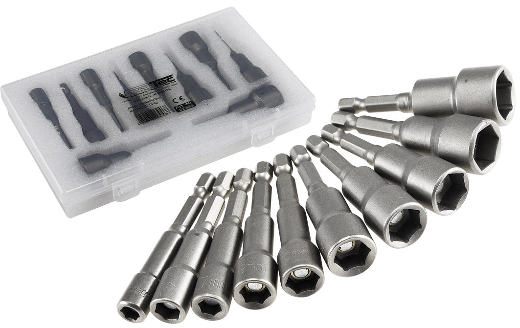 Bitsatz Steckschlüssel MAGNETIC 10-tlg. 6, 7, 8, 9, 10, 11, 12, 13, 14, 15mm