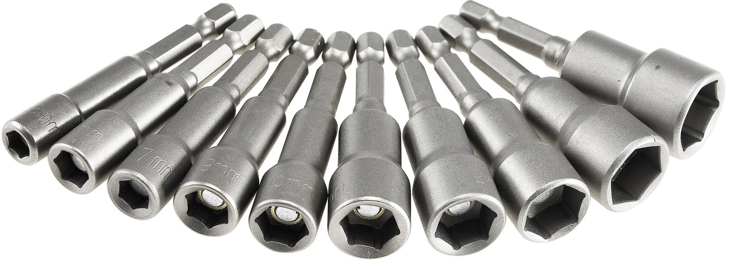Bitsatz Steckschlüssel MAGNETIC 10-tlg. 6, 7, 8, 9, 10, 11, 12, 13, 14, 15mm