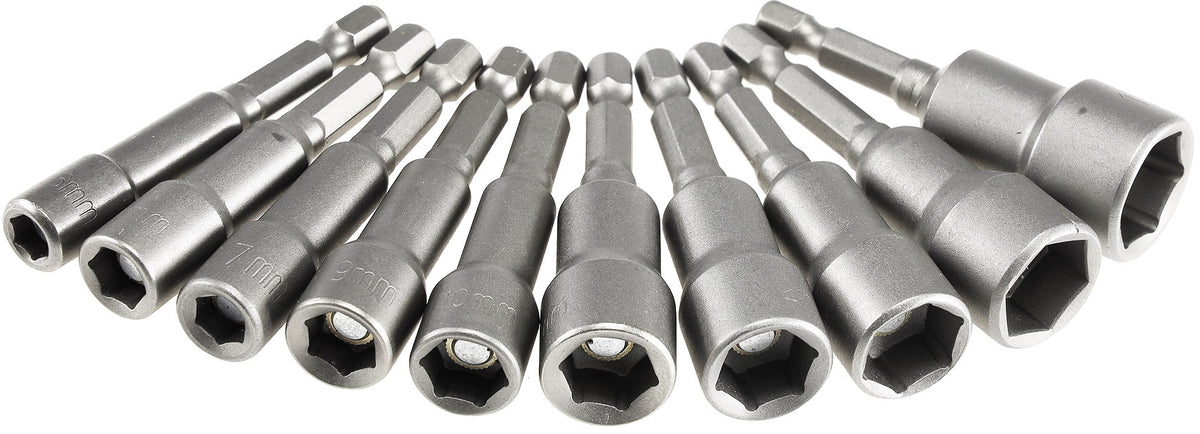 Bitsatz Steckschlüssel MAGNETIC 10-tlg. 6, 7, 8, 9, 10, 11, 12, 13, 14, 15mm