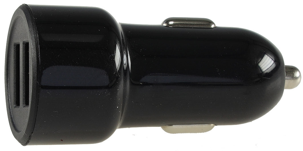 USB Kfz-Ladegerät "Duo 4,8A" 24W In 12-24V=, Out 5V= 4,8A,  2x USB