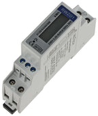 Wechselstromzähler für DIN Trägerschiene 1-phasig 5A, 161-300V, 1TE, digital LCD