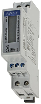 Wechselstromzähler für DIN Trägerschiene 1-phasig 5A, 161-300V, 1TE, digital LCD