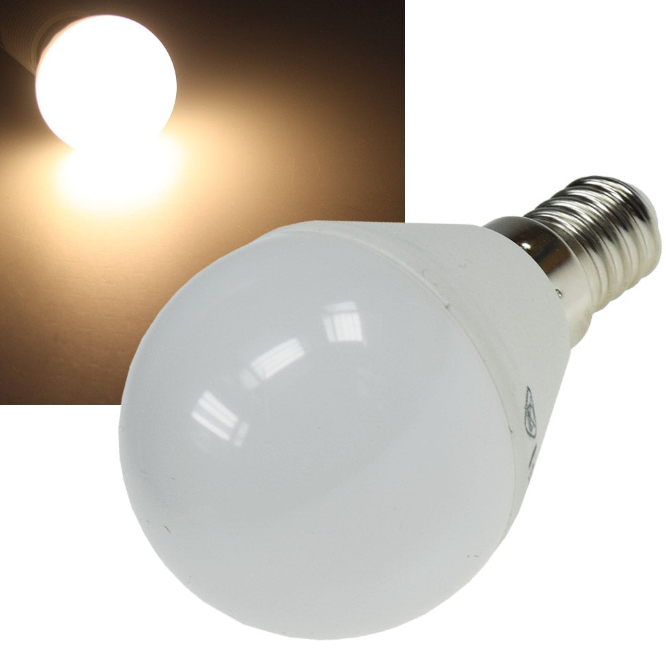 LED Tropfenlampe E14 "RA95" 2900k, 480lm, 230V/6W, 160°, warmweiß