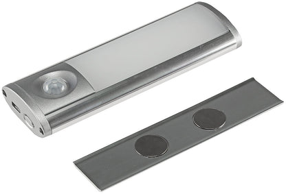 LED Akku-Leuchte PIR Sensor "MAL-12 nw" 12x4x2cm, 1W, 60lm, Alu, neutralweiß