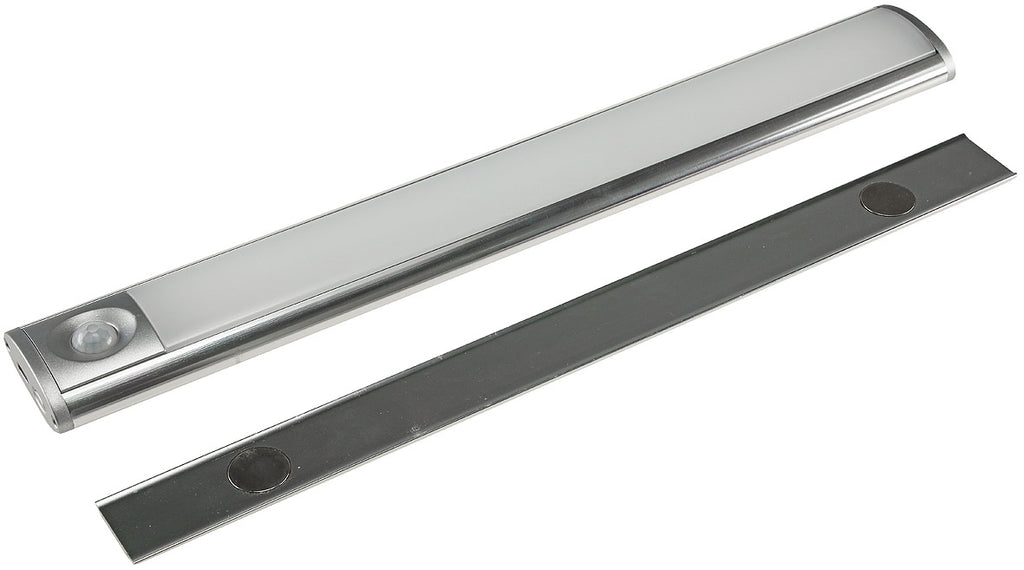 LED Akku-Leuchte PIR Sensor "MAL-30 nw" 30x4x2cm, 3W, 150lm, Alu, neutralweiß