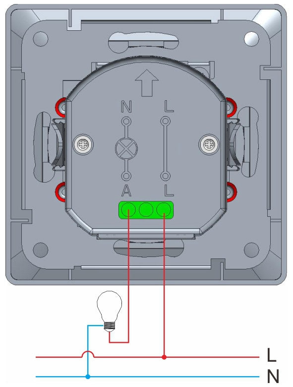 DELPHI Bewegungsmelder 160°, weiß LED geeignet,  250V~, Unterputz, 2-Draht