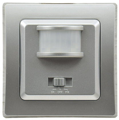 DELPHI Bewegungsmelder 160°, silber LED geeignet, 250V~, Unterputz, 2-Draht