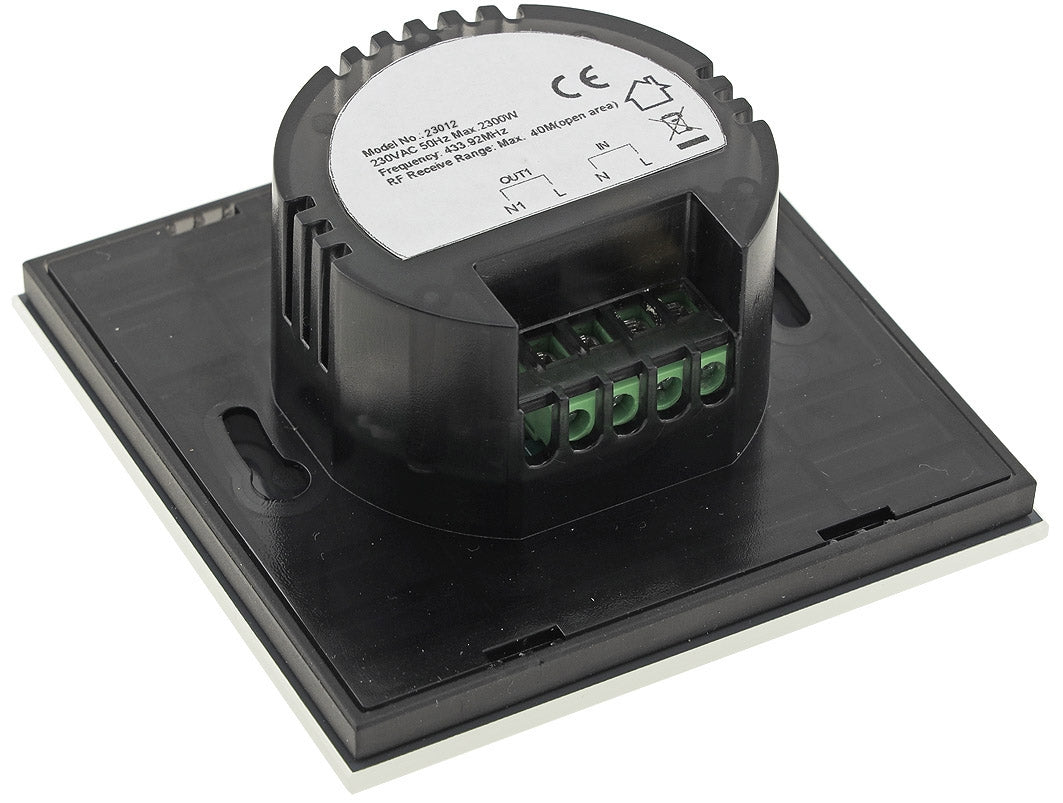 Funk-Wandschalter für "Pilota Casa" IP20, 230V, 2300W, Touch-Bedienung