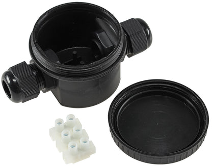 Kabelverbinderdose, 2 Anschlüsse, IP66 12V bis 230V, wasserdicht