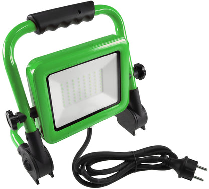 LED-Baustrahler "CTS-50W V4" 1,5m Kabel 50W, IP44, 4350lm, 4000K, mit Ständer