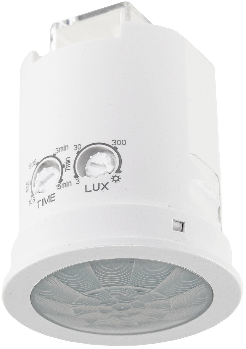 Decken Einbau Bewegungsmelder 360° "M50" LED geeignet, 6m Detektion, weiß,50x63mm