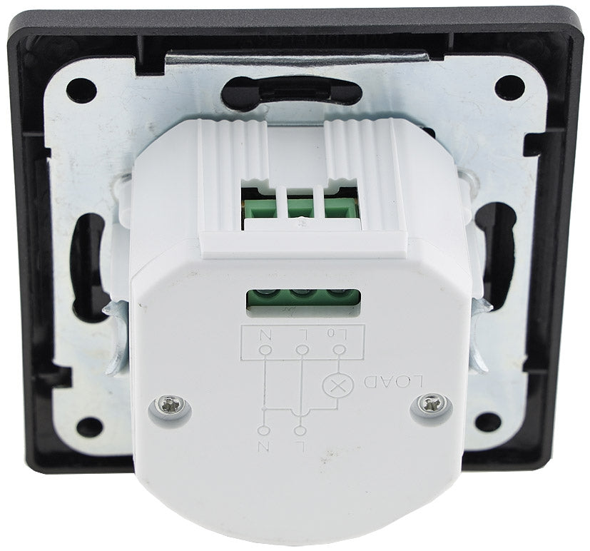 MILOS Bewegungsmelder, 160°, Anthrazit 250V~, 400W, inkl. Rahmen, LED geeignet