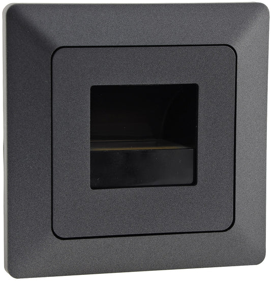 MILOS LED-Einbauleuchte "COB" Anthrazit 80x80mm, 3000k, warmweiß, 110Lumen
