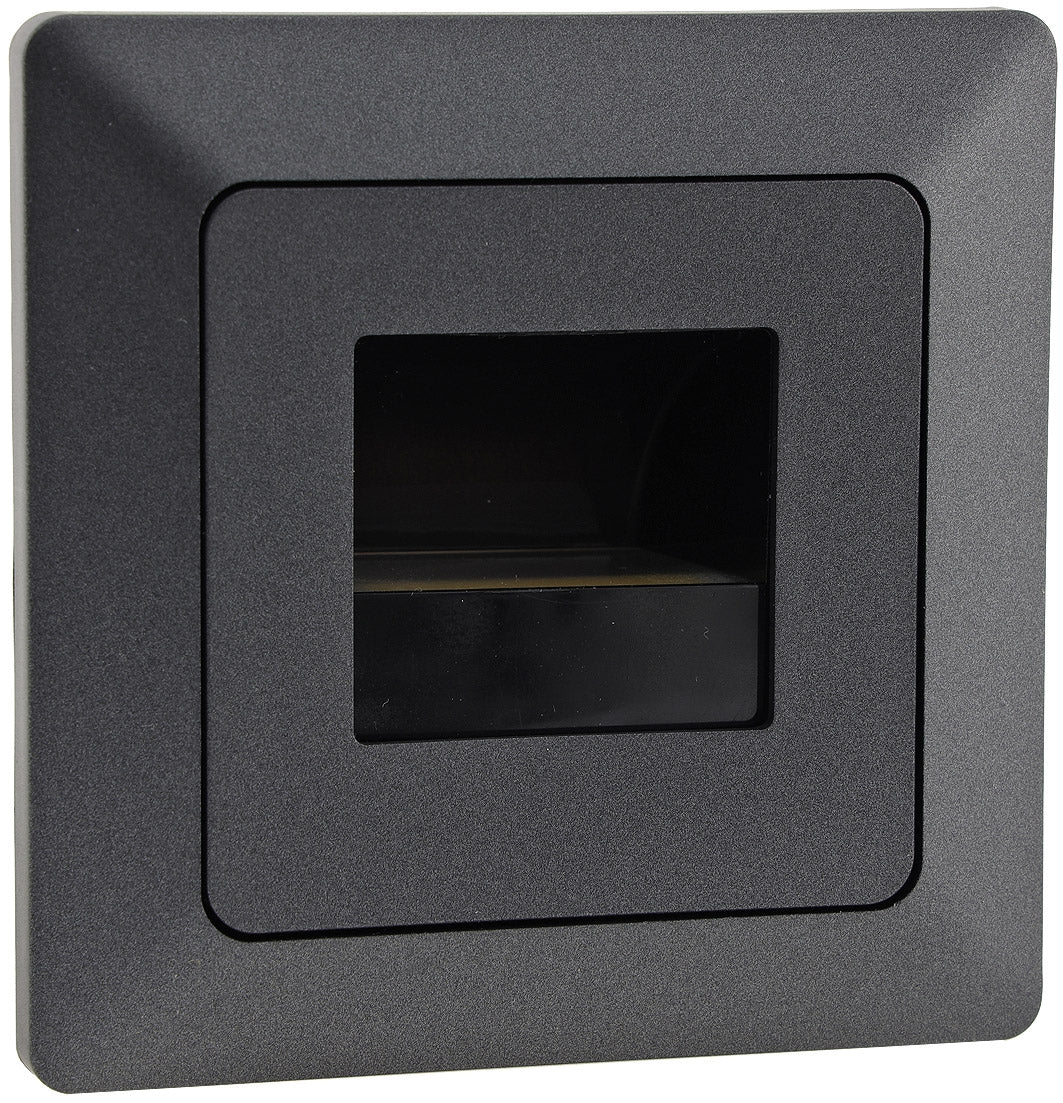 MILOS LED-Einbauleuchte "COB" Anthrazit 80x80mm, 3000k, warmweiß, 110Lumen