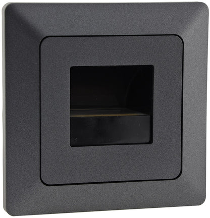 MILOS LED-Einbauleuchte "COB" Anthrazit 80x80mm, 3000k, warmweiß, 110Lumen