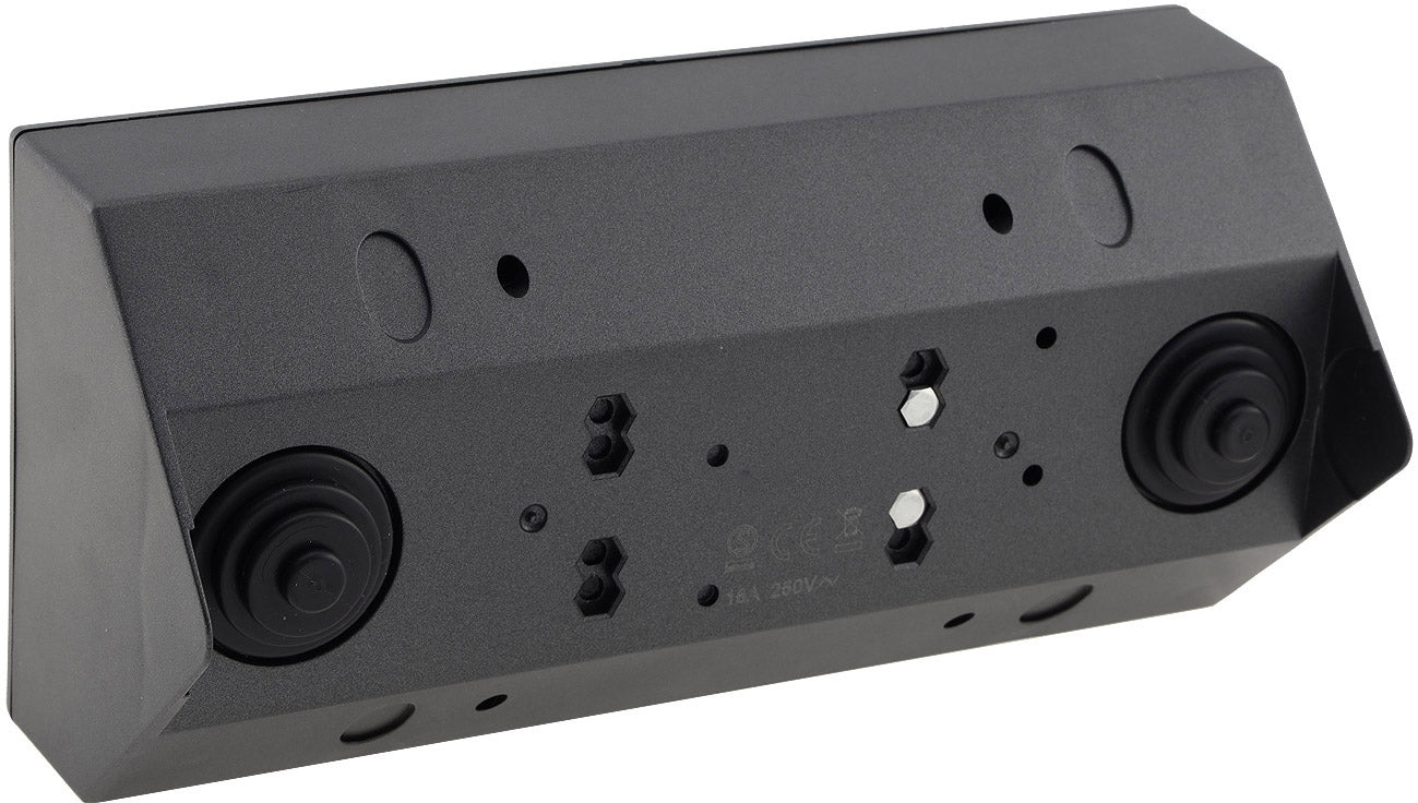 2-fach Steckdosenblock+ 2x USB,anthrazit 250V~/ 16A, Aufbaumontage