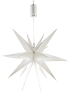 Großer 3D Weihnachtsstern 56cm 72 warmweiße LEDs, Batteriebetrieb