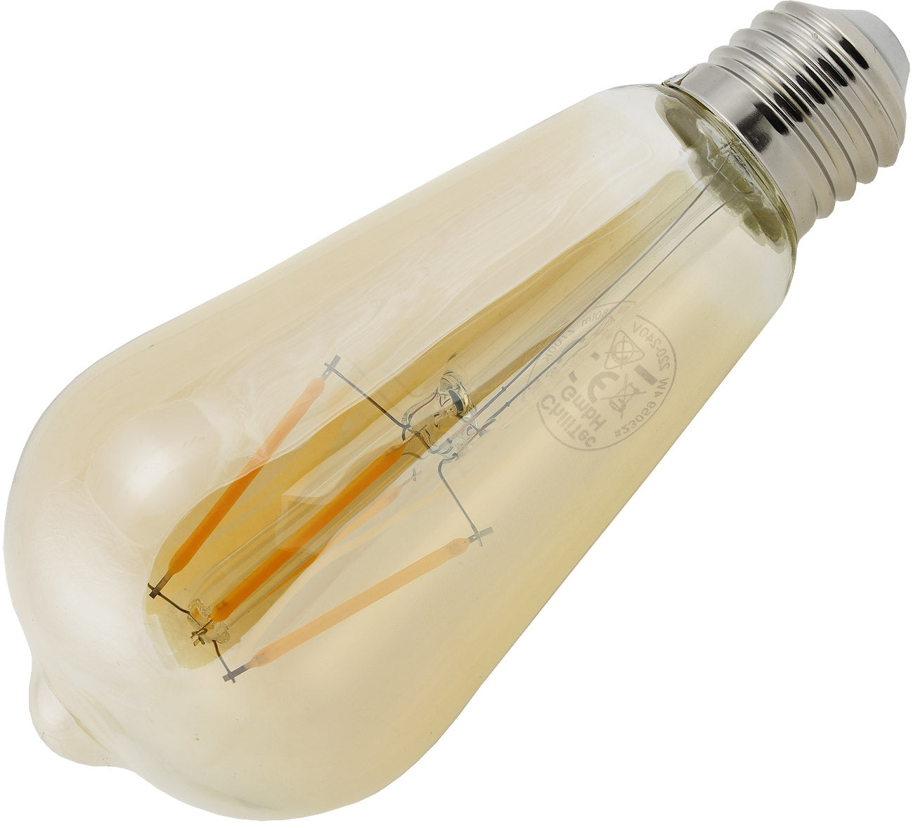 LED Glühlampe E27 "Vintage ST64" 2700k, 380lm, 230V/4W, warmweiß/amber