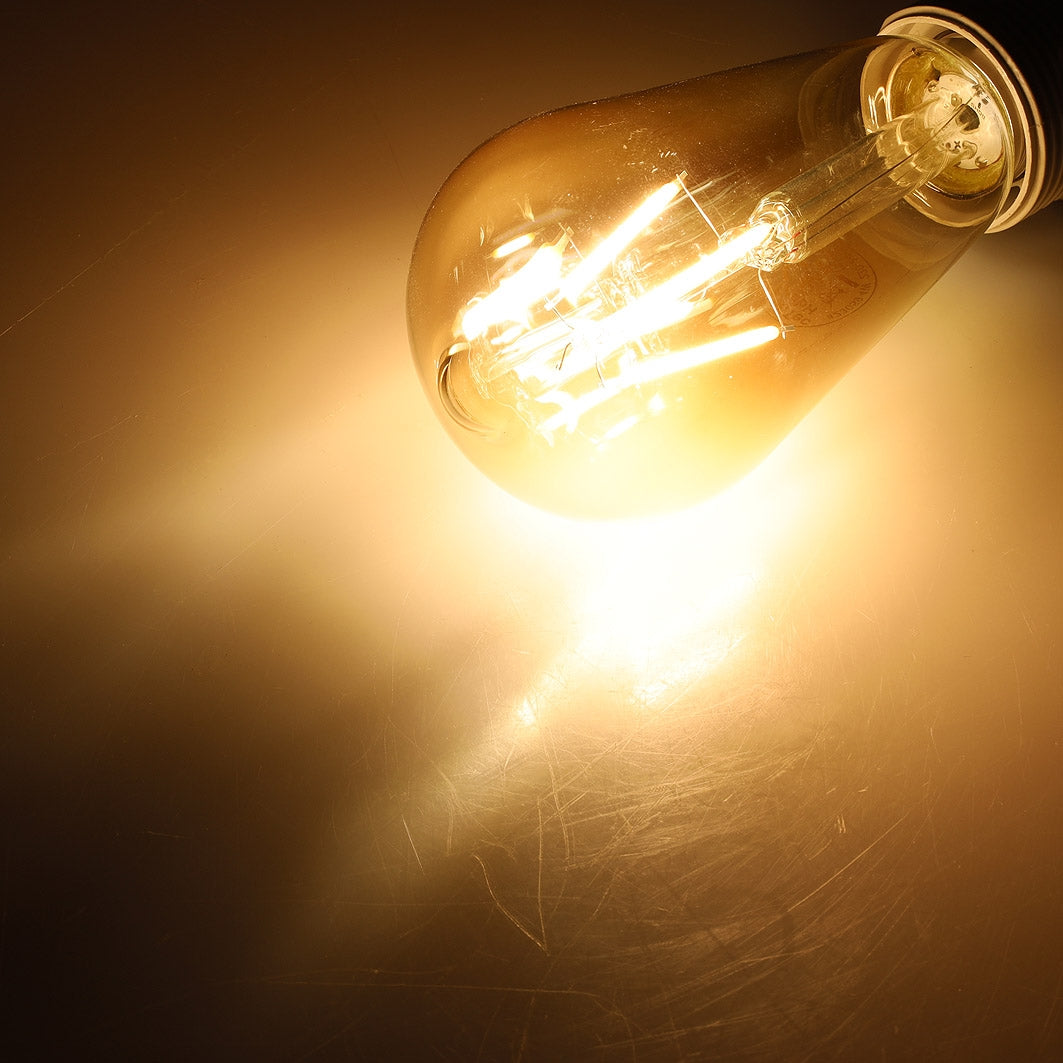 LED Glühlampe E27 "Vintage ST64" 2700k, 380lm, 230V/4W, warmweiß/amber